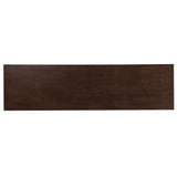 Oliver 60 in. Electric Fireplace in Brown with Matte Silver - Super Arbor