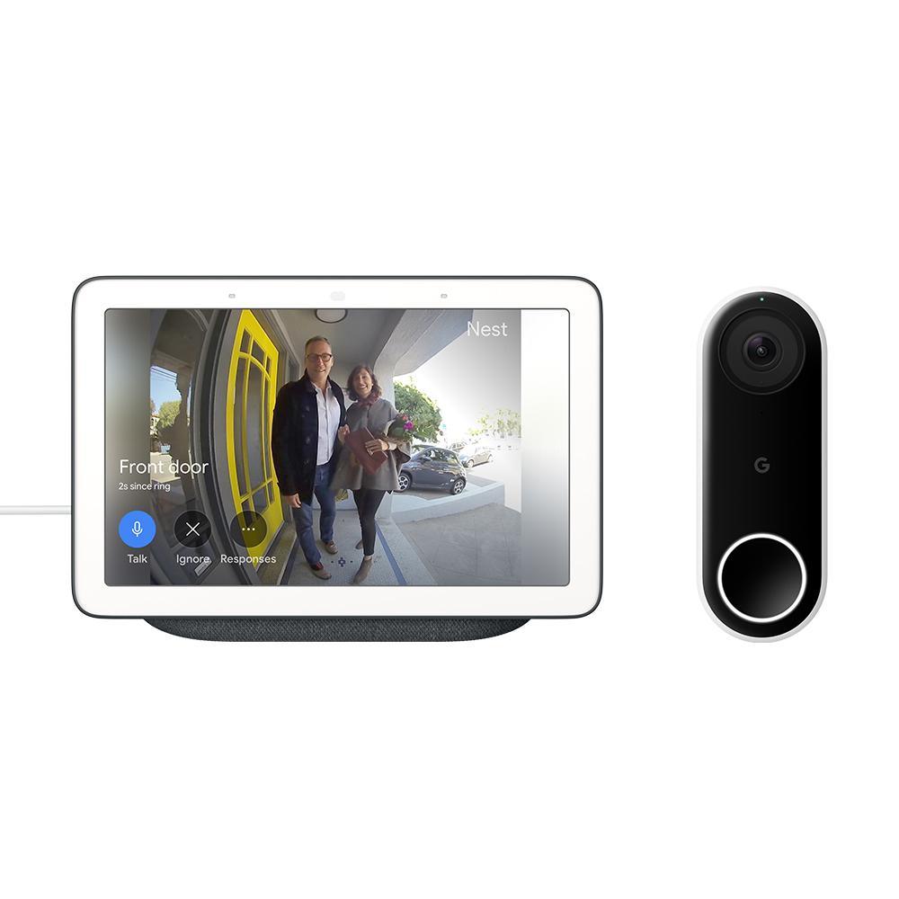 Nest Hello Doorbell with Nest Hub Charcoal - Super Arbor