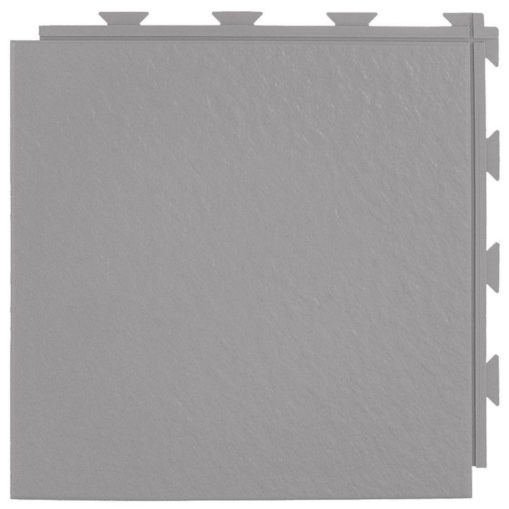 Greatmats Hiddenlock Slate Top Tan 12 in. x 12 in. x 0.25 in. PVC Plastic Interlocking Basement Floor Tile (Case of 20)