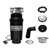 Everbilt 3/4 HP Slim Continuous Feed Garbage Disposal with Stainless Steel Sink Flange and Attached Power Cord