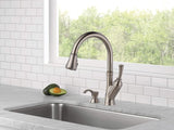 Delta Savile 1-Handle Deck Mount Pull-Down Handle/Lever Residential Kitchen Faucet (Deck Plate Included)
