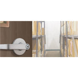 Commercial 2-3/4 in. Satin Chrome Heavy Duty Storeroom Door Lever - Super Arbor