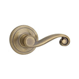 Lido Satin Nickel Right-Handed Dummy Door Lever with Microban Antimicrobial Technology - Super Arbor