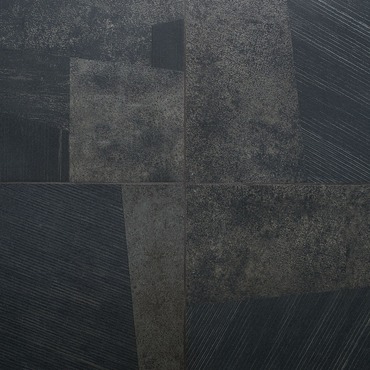 Stories Black Matte Porcelain Tile 24x24 - Lux Tile
