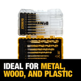 DEWALT 14-Piece Assorted Titanium Twist Drill Bit Set
