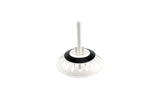 Keeney 3.5-in White Plastic Rust-Resistant Kitchen Sink Strainer Basket, 4.5-in Diameter (Model K1442WH)