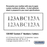 Custom Reflective Vinyl Numbers and Letters, 2 Inches High