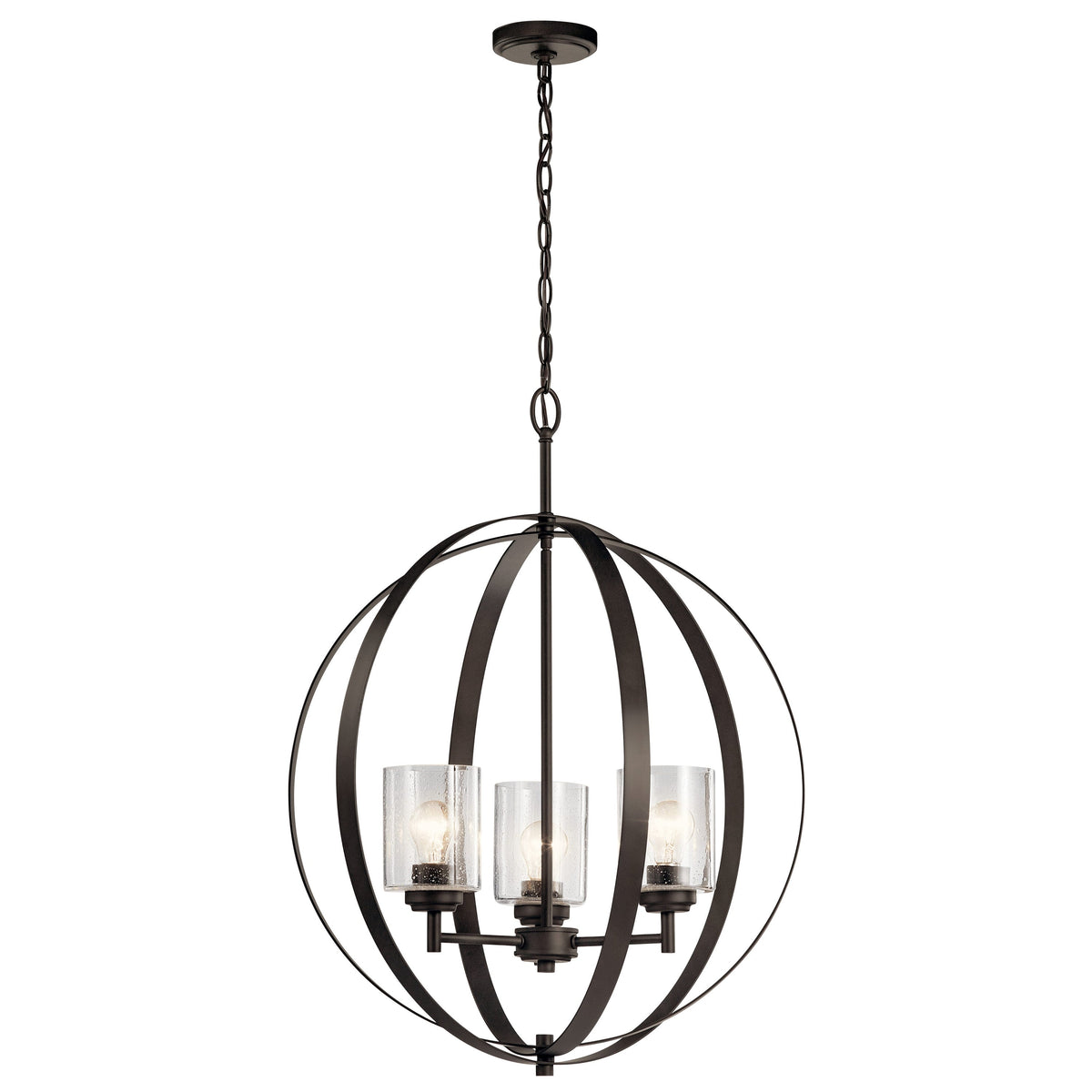 Kichler Winslow 3-Light Bronze Modern/Contemporary Cage Chandelier