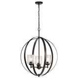 Kichler Winslow 3-Light Bronze Modern/Contemporary Cage Chandelier