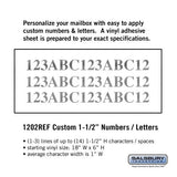 Custom Reflective Vinyl Numbers and Letters - 1.5 Inches High