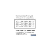 Custom Reflective Vinyl Numbers and Letters - 1.5 Inches High