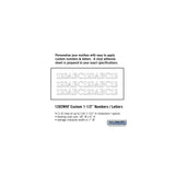 Custom Reflective Vinyl Numbers and Letters - 1.5 Inches High