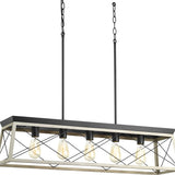 Progress Lighting Briarwood 5-Light Gray Farmhouse Chandelier