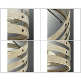 Progress Lighting Gulliver 4-Light Graphite Farmhouse Drum Medium Hanging Pendant Light