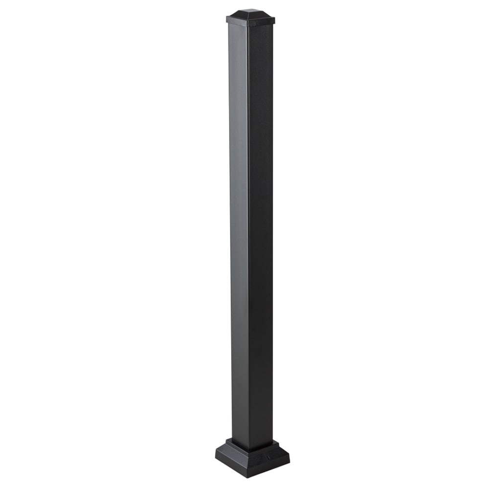 TimberTech Impression Rail Express 3-in x 3-in x 4-ft Black Aluminum Deck Post Sleeve