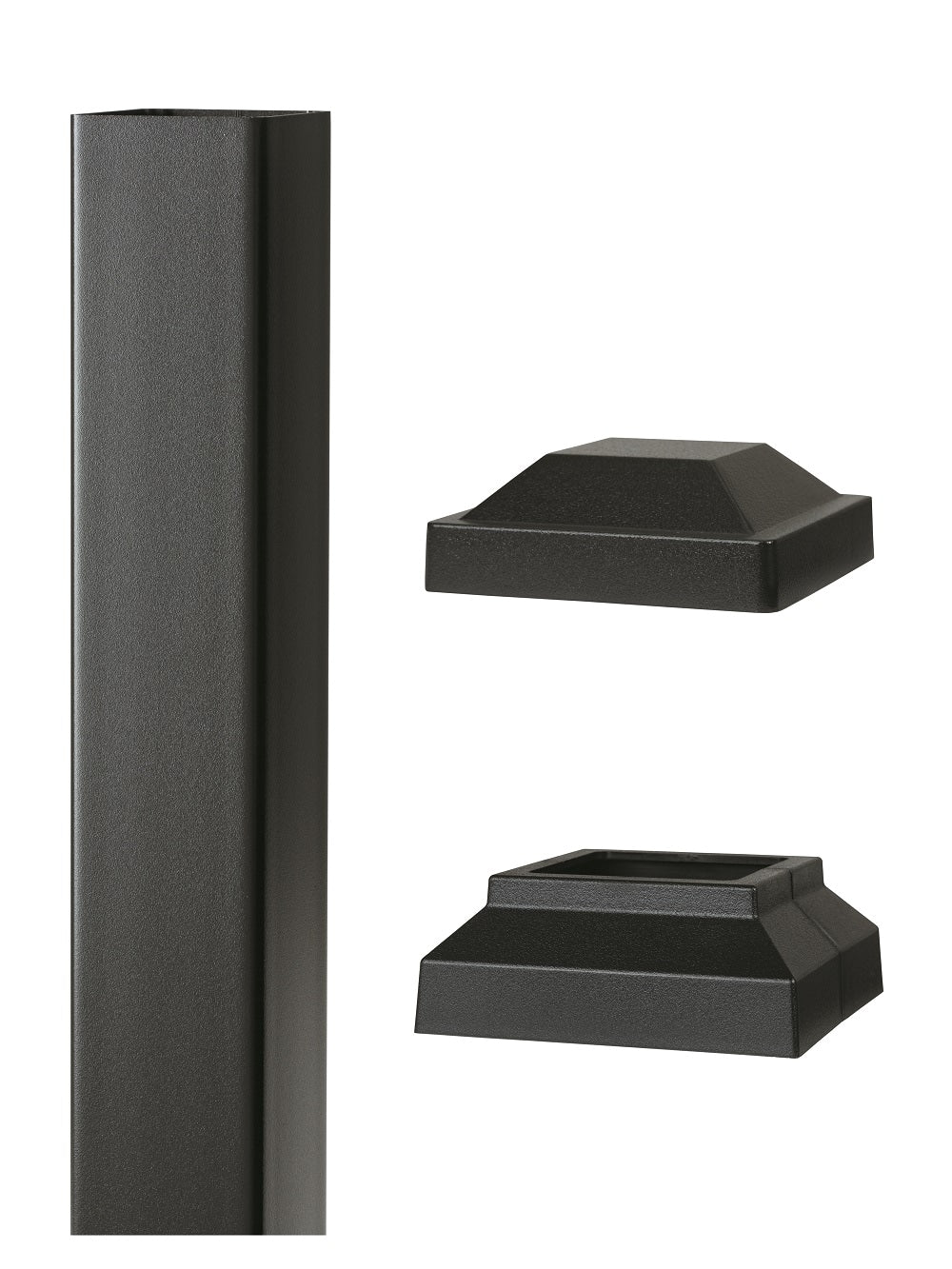 TimberTech Impression Rail Express 3-in x 3-in x 4-ft Black Aluminum Deck Post Sleeve