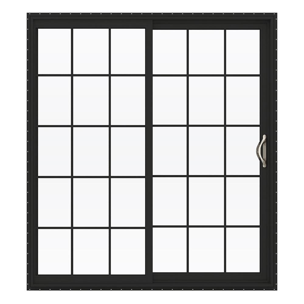 JELD-WEN 72-in x 80-in Vinyl Sliding, Right-hand sliding – primary product view