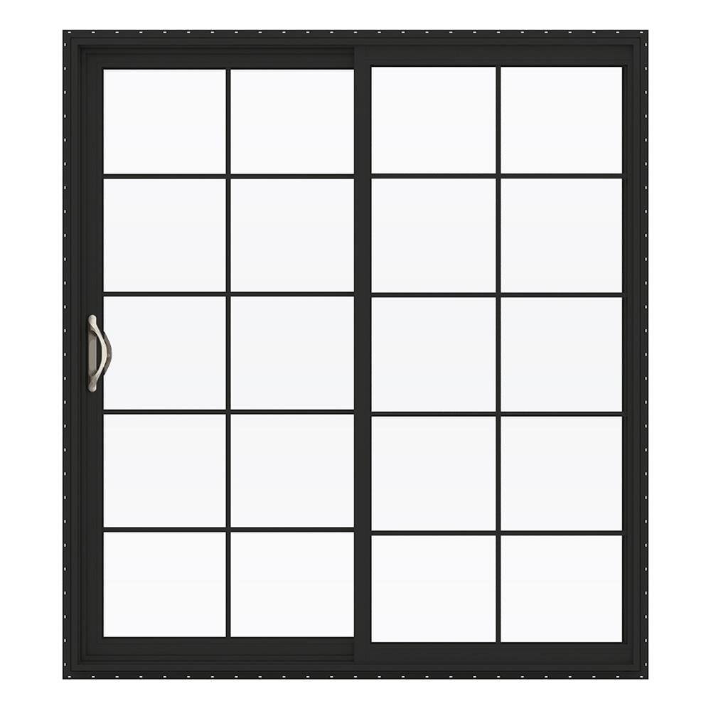 JELD-WEN 72-in x 80-in Vinyl Sliding, Left-hand sliding – primary product view
