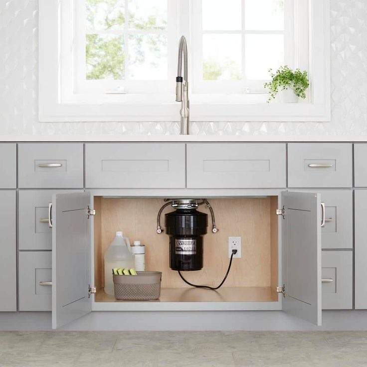Home Decorators Collection Newport 21 in. W x 12 in. D x 36 in. H Assembled Plywood Wall Kitchen Cabinet in Pearl Gray with Soft Close