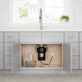 Home Decorators Collection Newport 21 in. W x 12 in. D x 36 in. H Assembled Plywood Wall Kitchen Cabinet in Pearl Gray with Soft Close