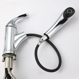 iSpring Chrome 1-Handle Deck-Mount Pull-Out Handle Kitchen Faucet (Deck Plate Included)