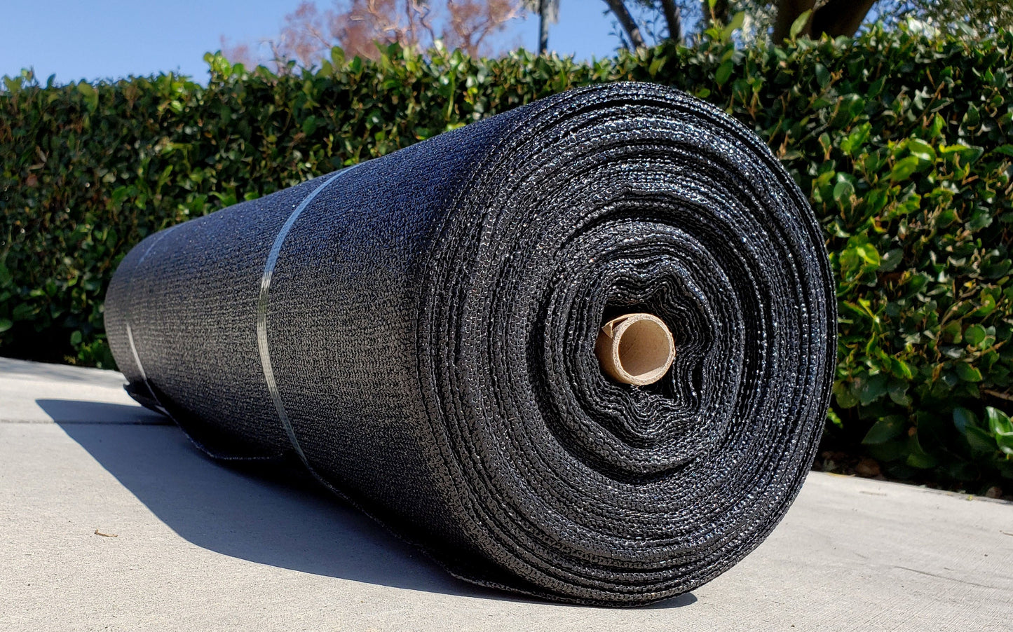 NCSNA 6-ft H x 100-ft W Black Hdpe Chain Link Fence Screen