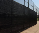 NCSNA 8-ft H x 50-ft W Black Hdpe Chain Link Fence Screen