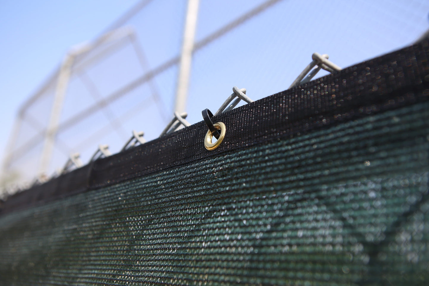 NCSNA 8-ft H x 50-ft W Dark Green Hdpe Chain Link Fence Screen