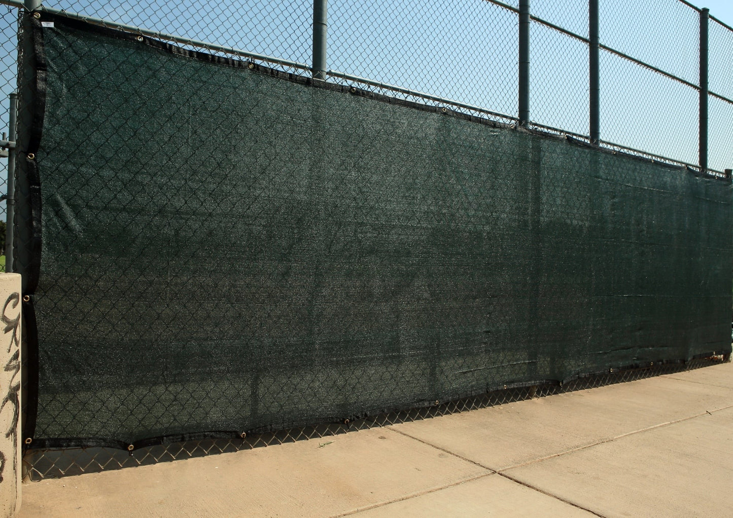 NCSNA 8-ft H x 50-ft W Dark Green Hdpe Chain Link Fence Screen