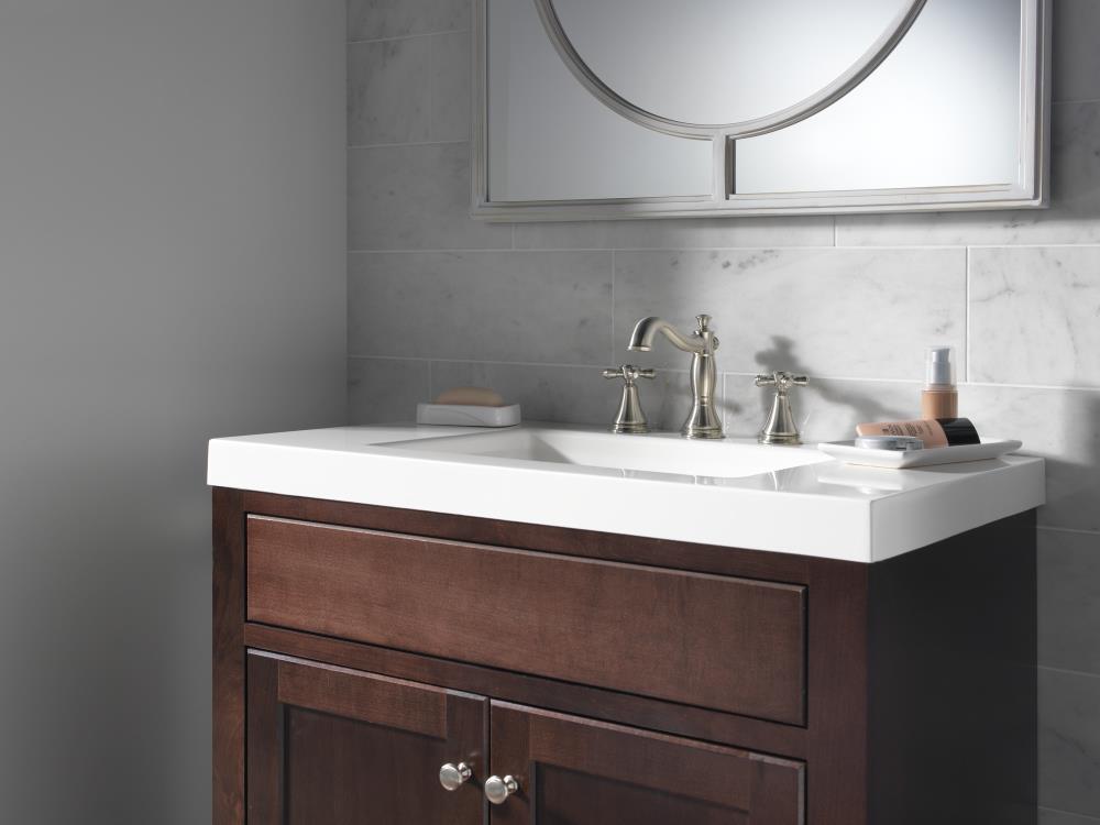 Delta Stainless Cross Bathroom Sink Faucet Handles (2-Pack) – Cassidy Collection