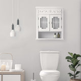Teamson Home Lisbon 21-in x 24.19-in x 7-in White Bathroom Wall Cabinet