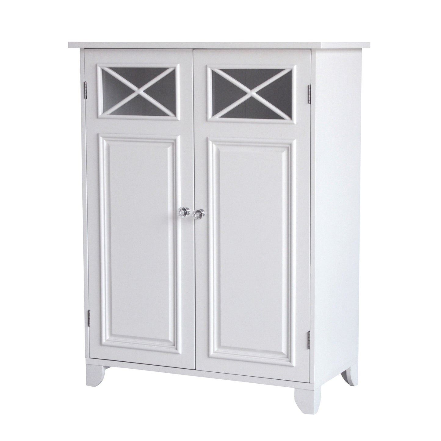 Teamson Home Dawson 26-in x 32.25-in x 13-in White Freestanding Linen Cabinet