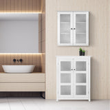 Teamson Home Connor 22.25-in x 25-in x 8-in White Bathroom Wall Cabinet