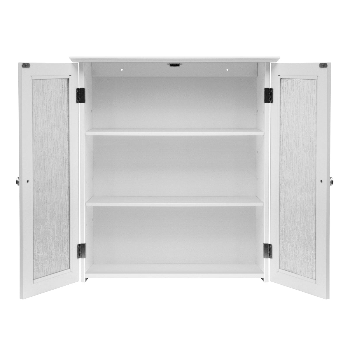 Teamson Home Connor 22.25-in x 25-in x 8-in White Bathroom Wall Cabinet