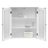 Teamson Home Connor 22.25-in x 25-in x 8-in White Bathroom Wall Cabinet