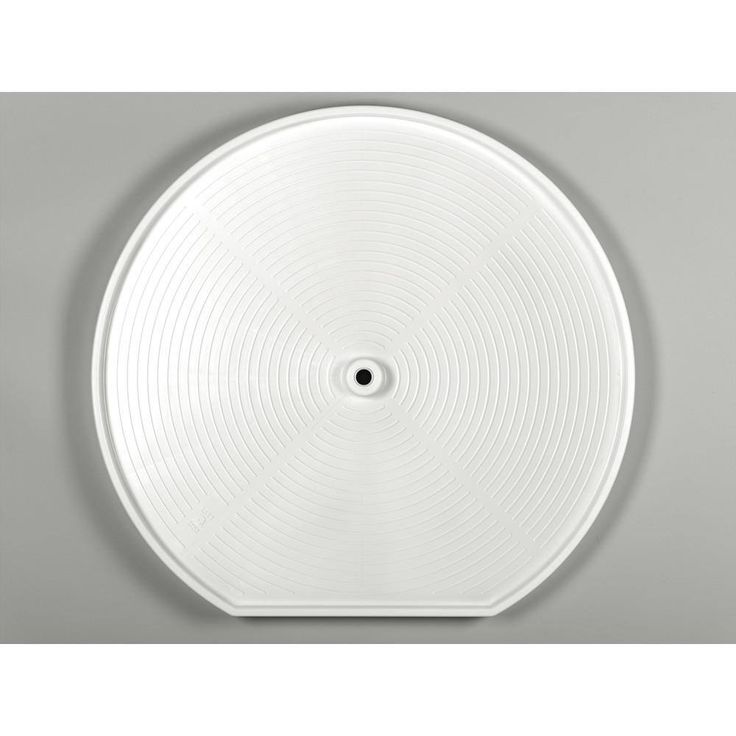 Rev-A-Shelf 32 in White Polymer D-Shape Lazy Susans 2-Shelf