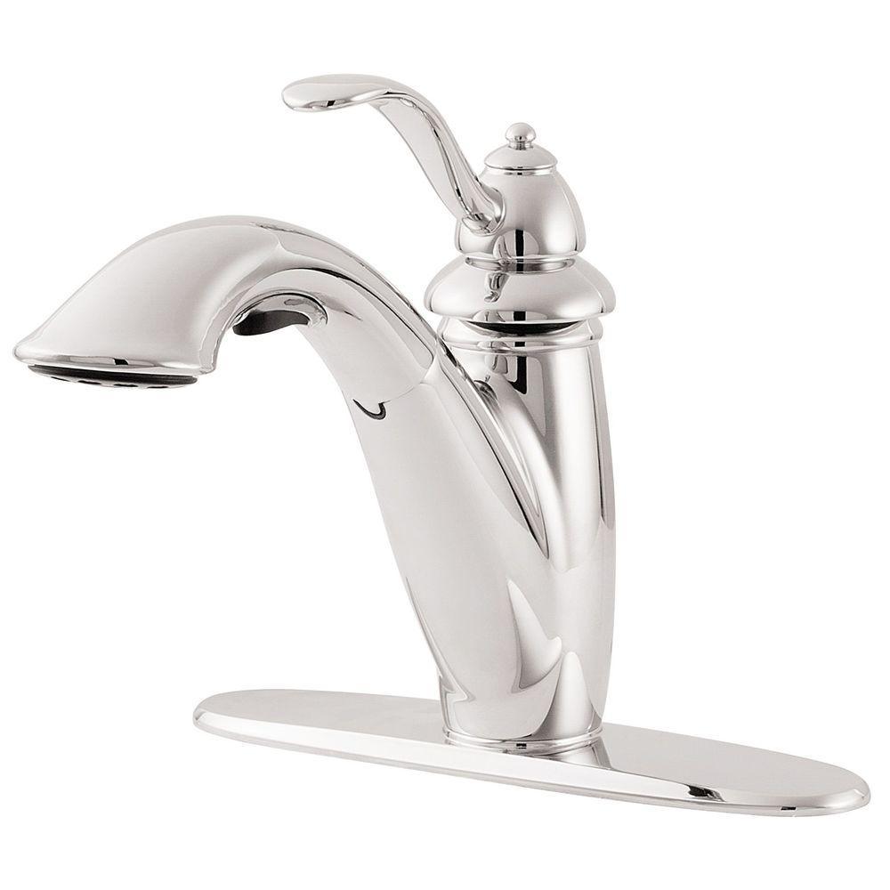 Marielle Single-Handle Pull-Out Sprayer Kitchen Faucet in Tuscan Bronze - Super Arbor