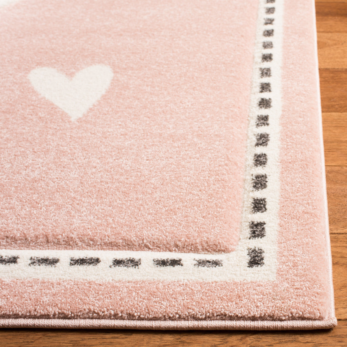 Safavieh Carousel Kids Bunny 5-ft x 5-ft Pink/Ivory Square Indoor Kids Area Rug