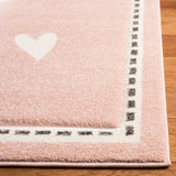 Safavieh Carousel Kids Bunny 5-ft x 5-ft Pink/Ivory Square Indoor Kids Area Rug