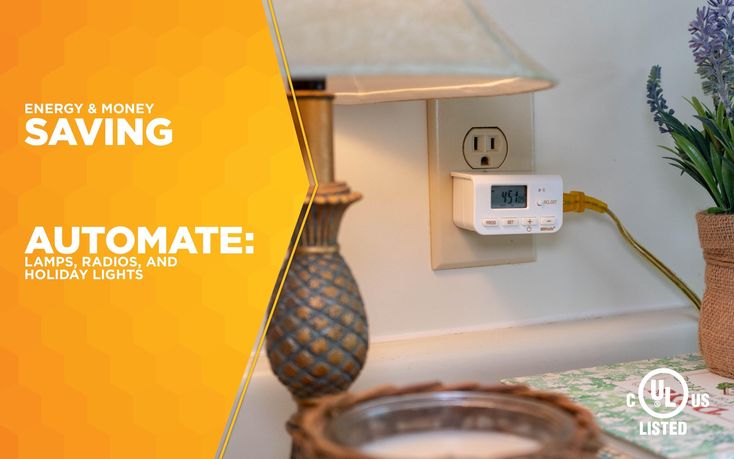 Woods 50007WD Indoor 24-Hour Digital Plug-In Timer, 2 Pack, 1 Polarized Outlet, Ideal For Automating Your Holiday Decorations and Christmas Tree Lights