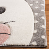 Safavieh Carousel Kids Peek-a-Boo 3-ft x 5-ft Pink/Gray Indoor Kids Throw Rug