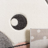 Safavieh Carousel Kids Peek-a-Boo 4 x 6 Pink/Gray Indoor Kids Area Rug