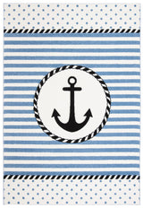 Safavieh Carousel Kids Anchor 4 x 6 Ivory/Navy Indoor Kids Area Rug