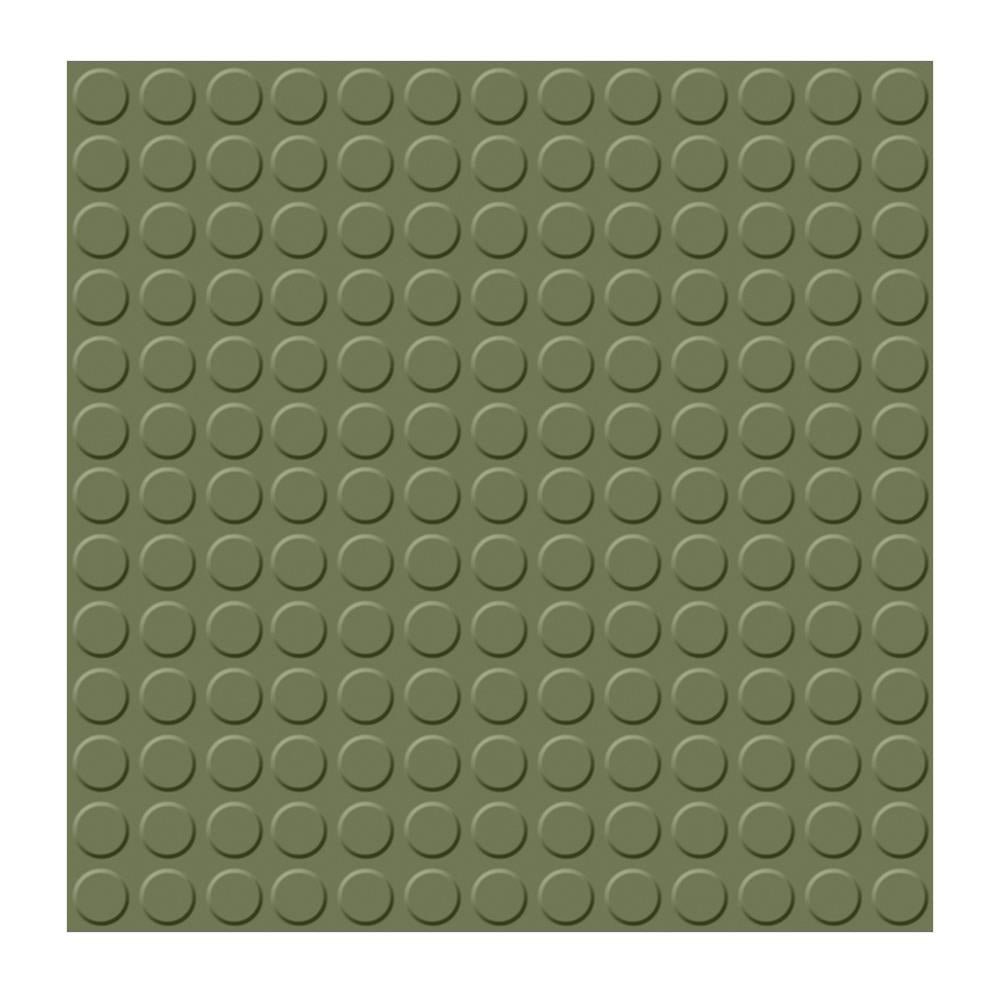 Flexco Rubber Tile Basil 18-in x 18-in Vinyl Tile Flooring (2.25-sq ft)