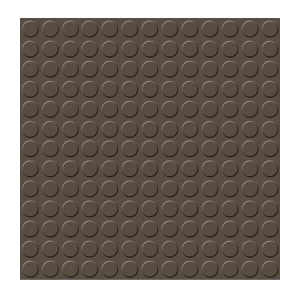 Flexco Cobblestone Brown Solid 18-in W x 18-in L Glue Down Vinyl Tile Flooring (2.25-sq ft/ Piece)