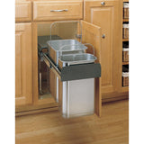 Rev-A-Shelf 8-Quart Plastic Pull Out Trash Can
