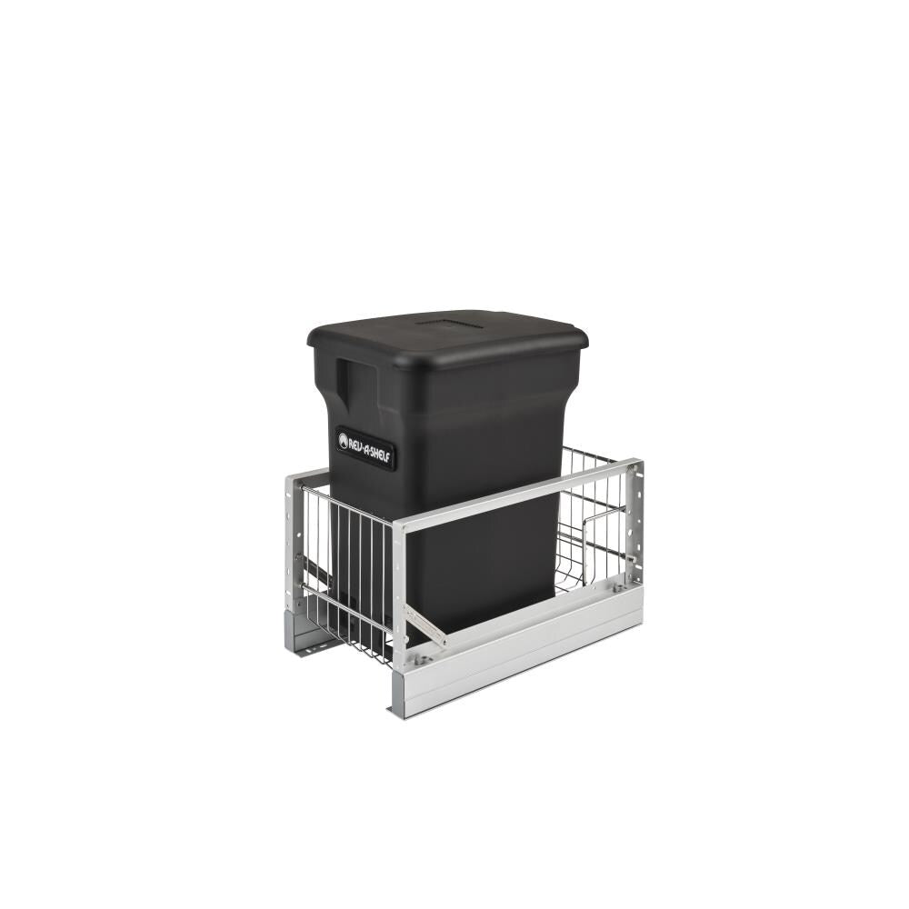 Rev-A-Shelf 24-Quart Plastic Soft-Close Pull-Out Trash Can (Compost Bin)