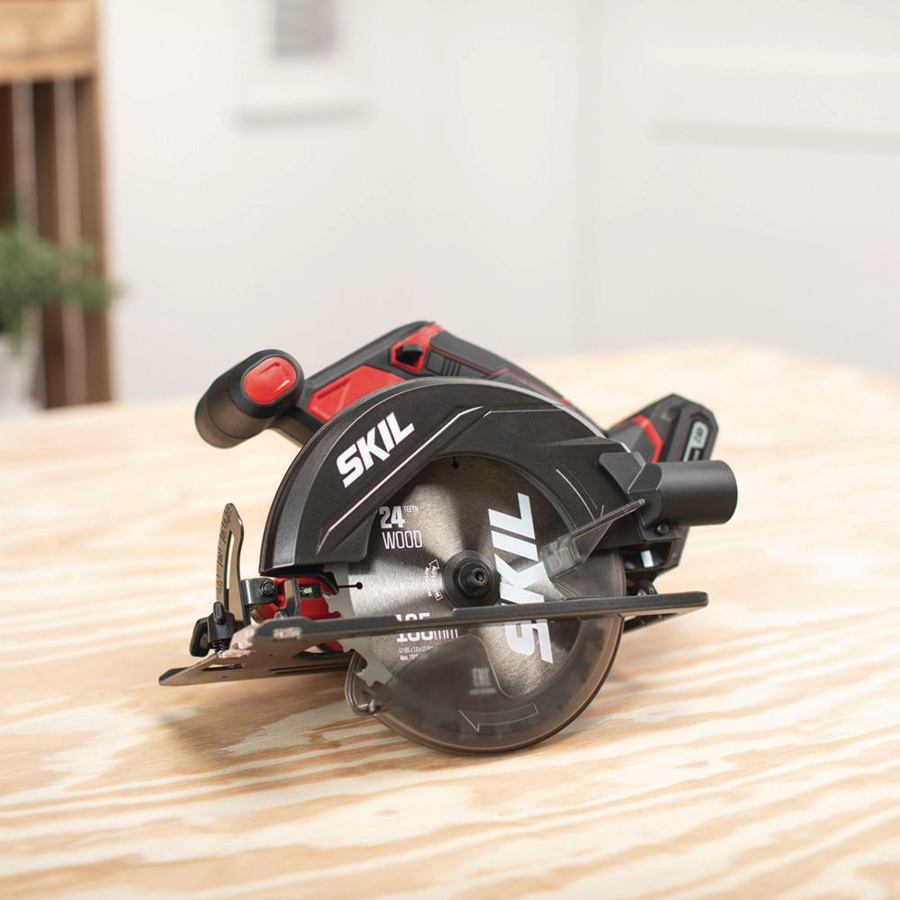 PWRCORE 20-Volt Lithium Cordless 6-1/2 in. Circular Saw Kit - Super Arbor