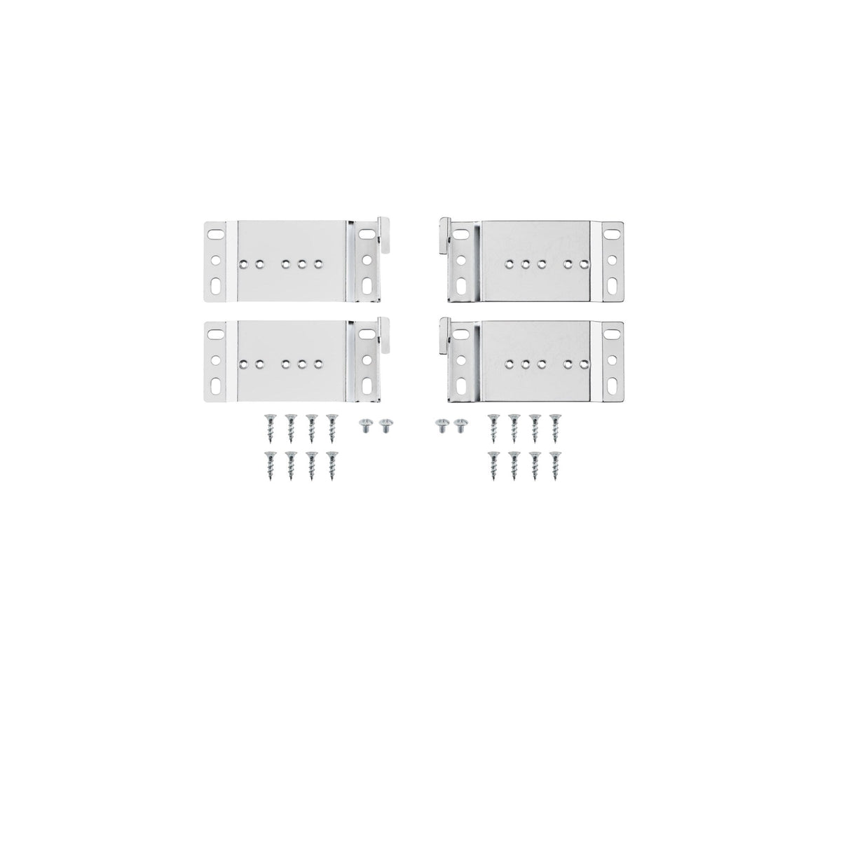 Rev-A-Shelf 1.5-in W x 8-in H Door-Mount Extension Brackets Kit for 5349 Waste Containers, Metallic Silver