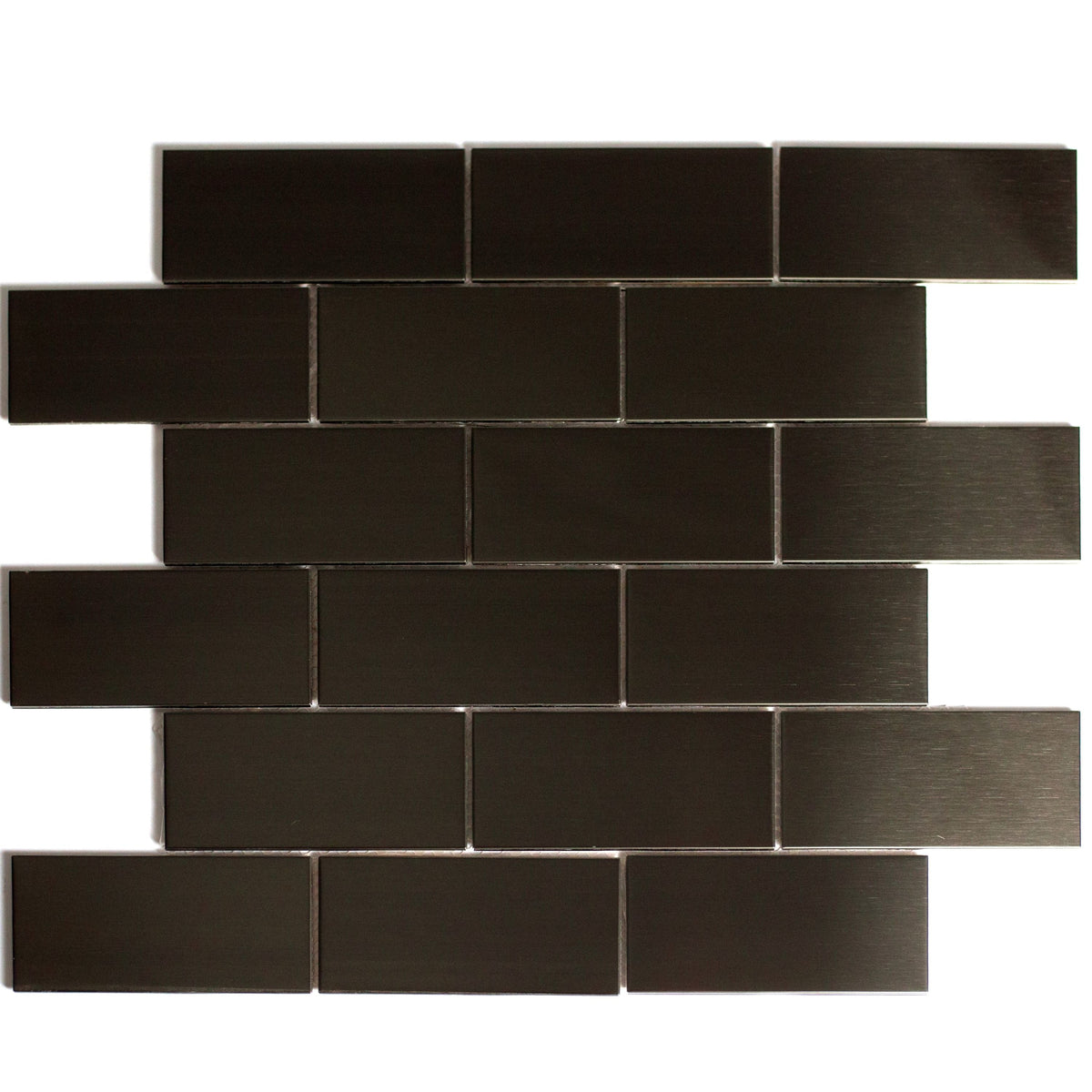 Abolos Enchanted Metals Bronze 12-in x 12-in Metallic Metal Patterned Mosaic Wall Tile product image